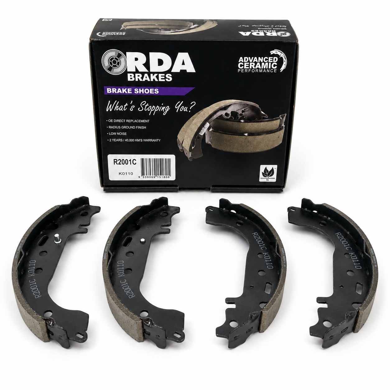 Toyota Yaris Rear Brake Drum Shoe Set (RDA Ceramic)