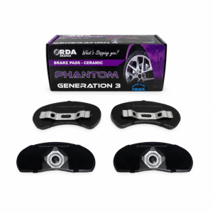Rear RDA Ceramic Brake Pad Set (PBR Cast Iron Caliper)