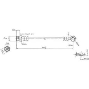 Valiant VC VE VF VG VH CL CM Front Brake Hose ( BANJO FITTING)
